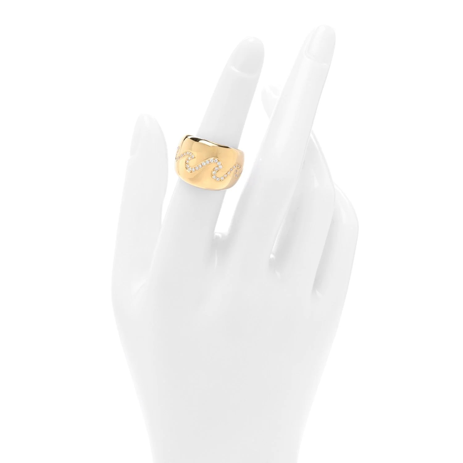 18K Yellow Gold Wave 52 6 2