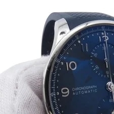 IWC Portugieser Chronograph 41mm Stainless Steel/Rubber Blue Dial IW371606 4