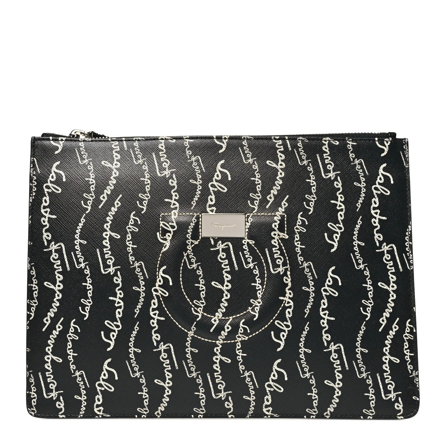 Salvatore Ferragamo — Printed Logo Pouch — Accessory — resale