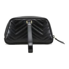 Gucci GG Marmont Logo Quilted Zipper Wristlet 4