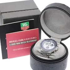 TAG Heuer 530.806K Pilot Date Chronograph Quartz S With Box 948356 From Japa 2