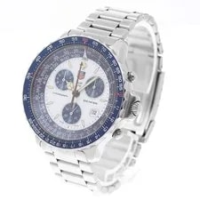 TAG Heuer 530.806K Pilot Date Chronograph Quartz S With Box 948356 From Japa 3