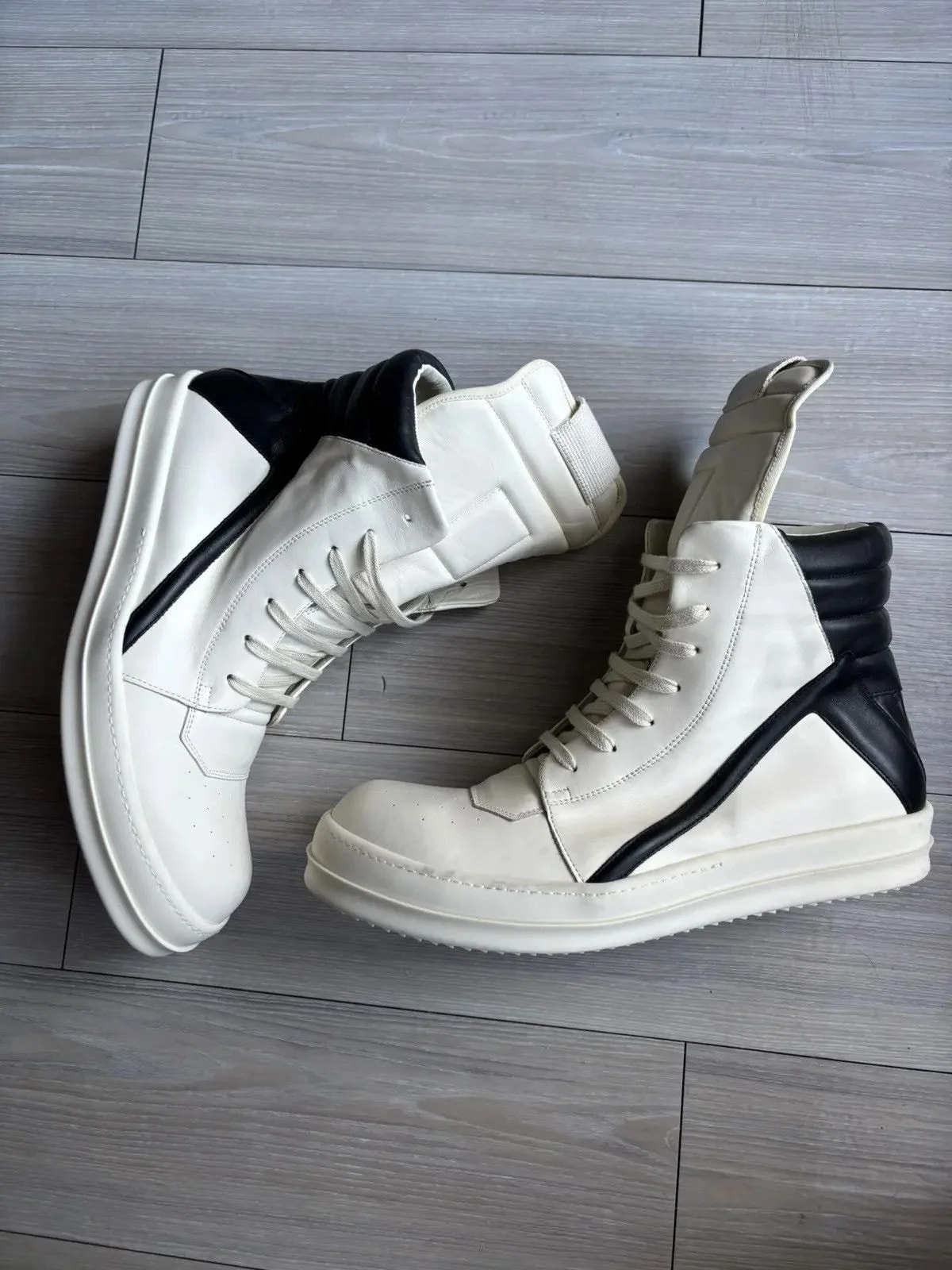 Rick Owens — Rick Owens Geobasket / Milk High-Top — Sneaker — resale