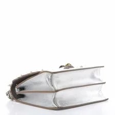 Fendi Kan I Metallic Scalloped Studded Small NEW 3