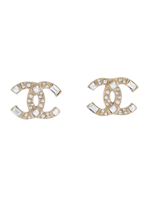 Chanel — 2020 Strass CC Stud — Jewelry — resale