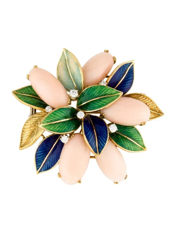 18K ,Enamel & — Jewelry — resale