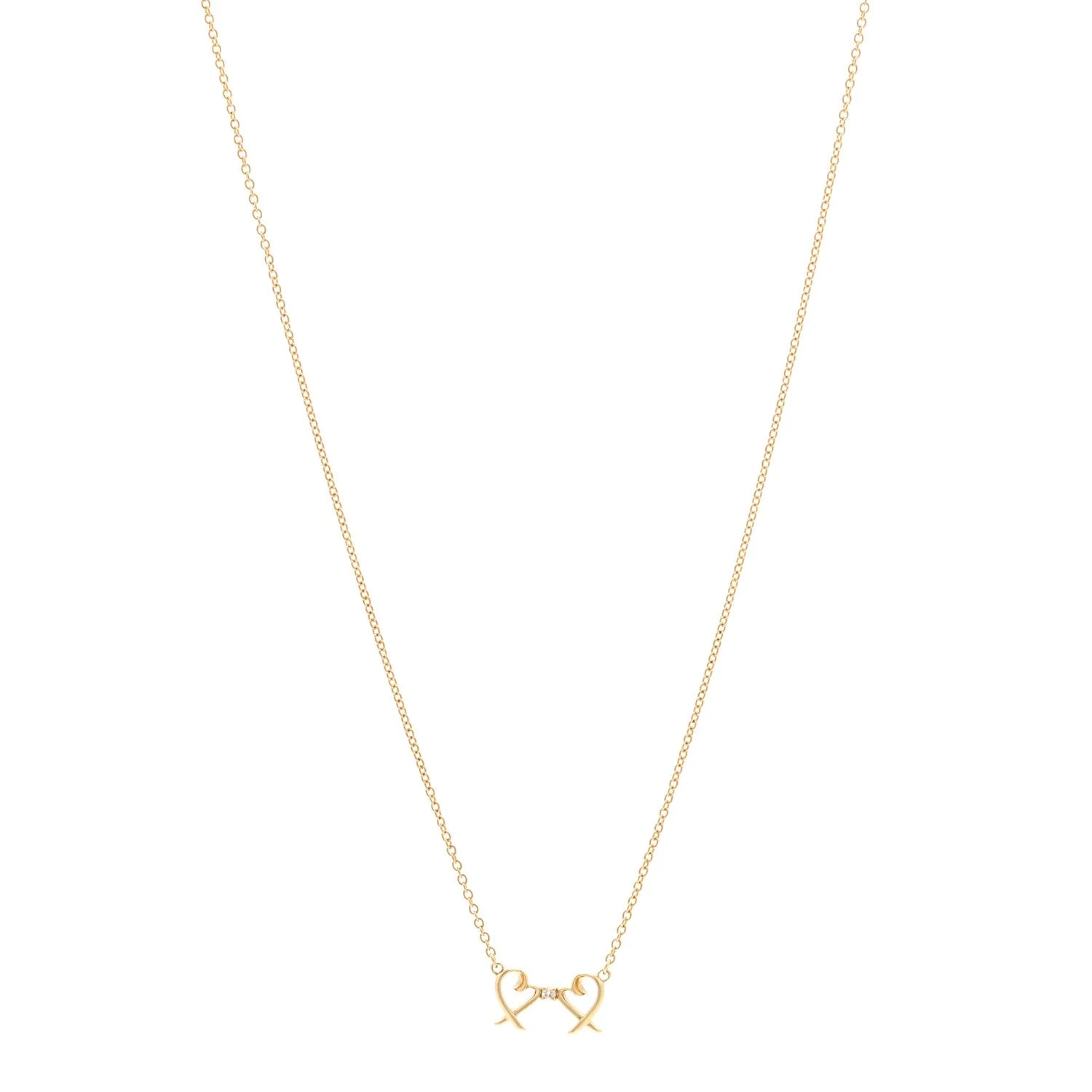 Tiffany & Co. — 18K Yellow Gold Paloma Picasso Double Loving Heart — Jewelry — resale