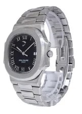 Patek Philippe Nautilus Jumbo Steel Black Power Reserve 42mm B/P 3710/1A 3
