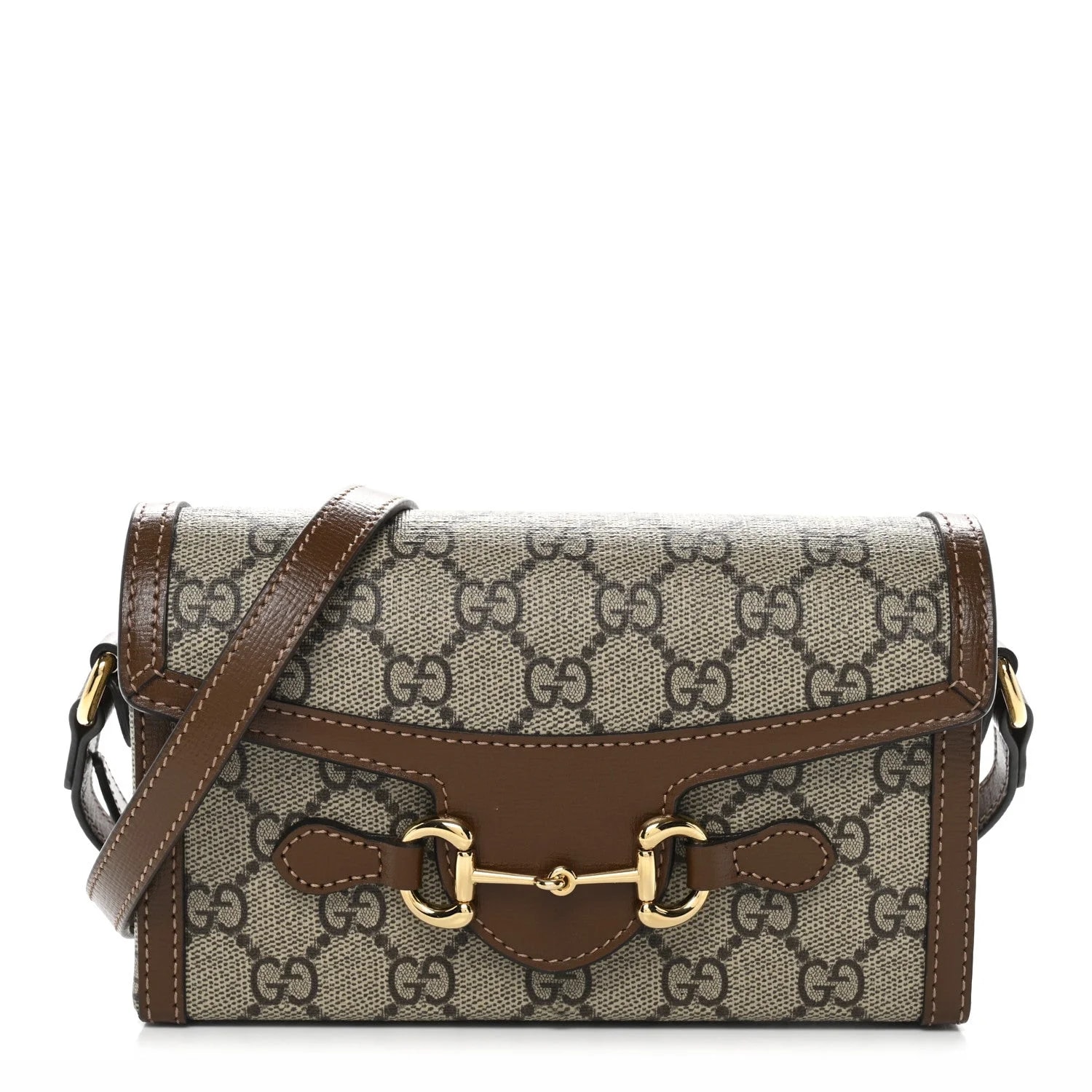 Gucci — Monogram Mini Horsebit 1955 Sugar — Handbag — resale