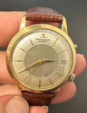 Jaeger-LeCoultre — 14k Jaeger-LeCoultre Memovox - Untested - Leather - Steel/14k Gold — Watch — resale