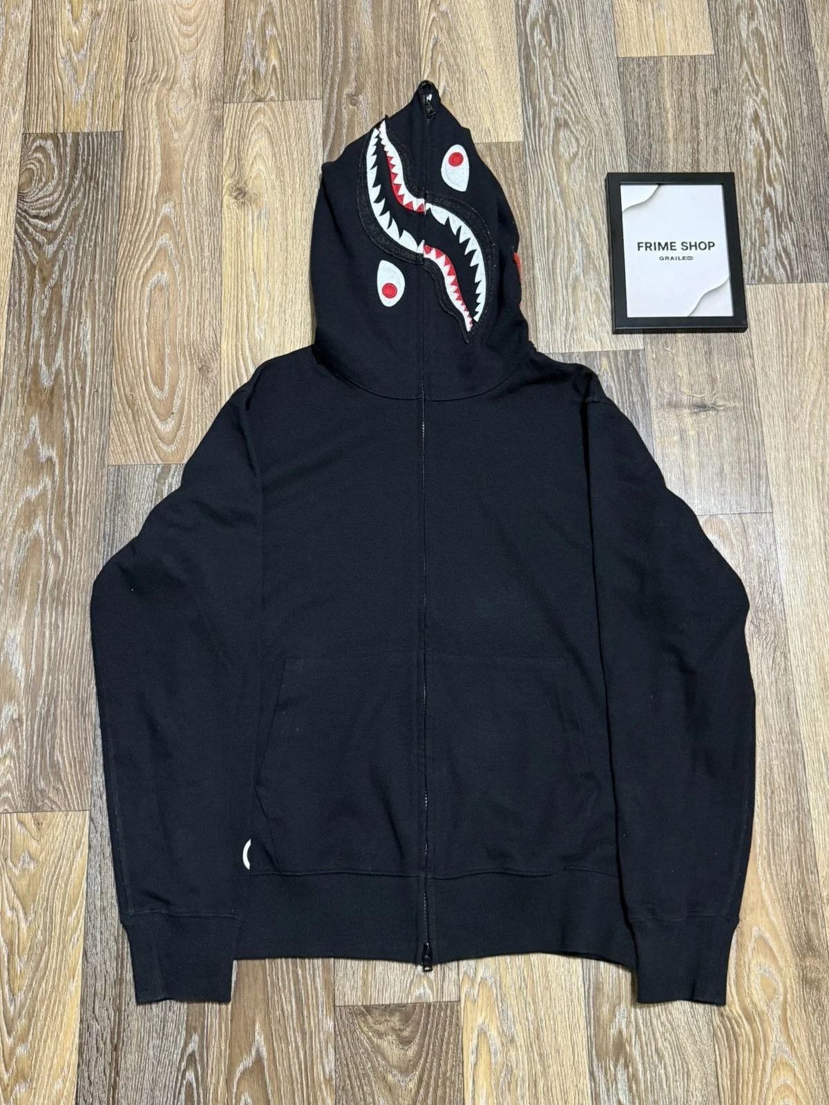 BAPE — Bape Asymmetrical Shark Full Zip Hoodie — streetwear — resale