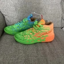 Puma LaMelo Ball MB.04 Tmnt Leonardo & Michelangelo - New- Size 9.5M NO BOX 2