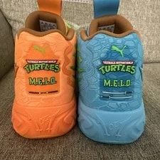 Puma LaMelo Ball MB.04 Tmnt Leonardo & Michelangelo - New- Size 9.5M NO BOX 3