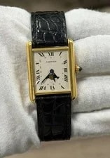Cartier — Cartier Tank GGC98010 18k Yellow Gold White Quartz 23.5mmx30mm — Watch — resale