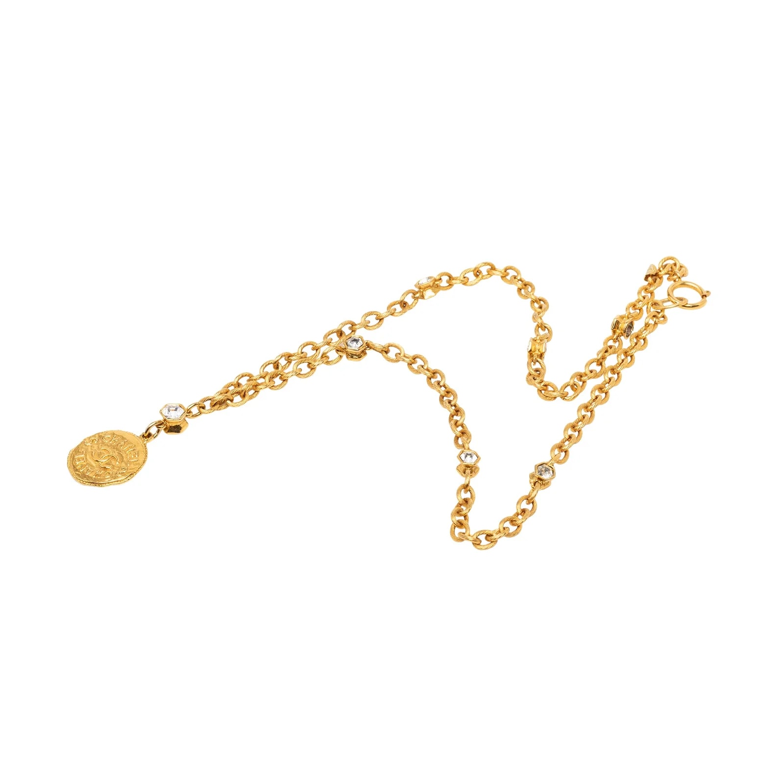 Chanel — CC Strass Medallion — Jewelry — resale