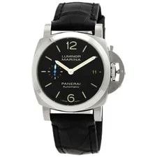 Panerai — Panerai Luminor Marina 40mm Steel Black Leather Band PAM01372 — Watch — resale