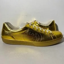 Size 12 - Gucci Ace Metallic 599147 Interlocking G Logo Ships Fast! 2