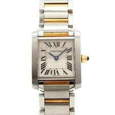 Cartier — Cartier Tank Fran?aise SM Two-tone W51007Q4 Quartz Ivory Ss/yg F/S — Watch — resale