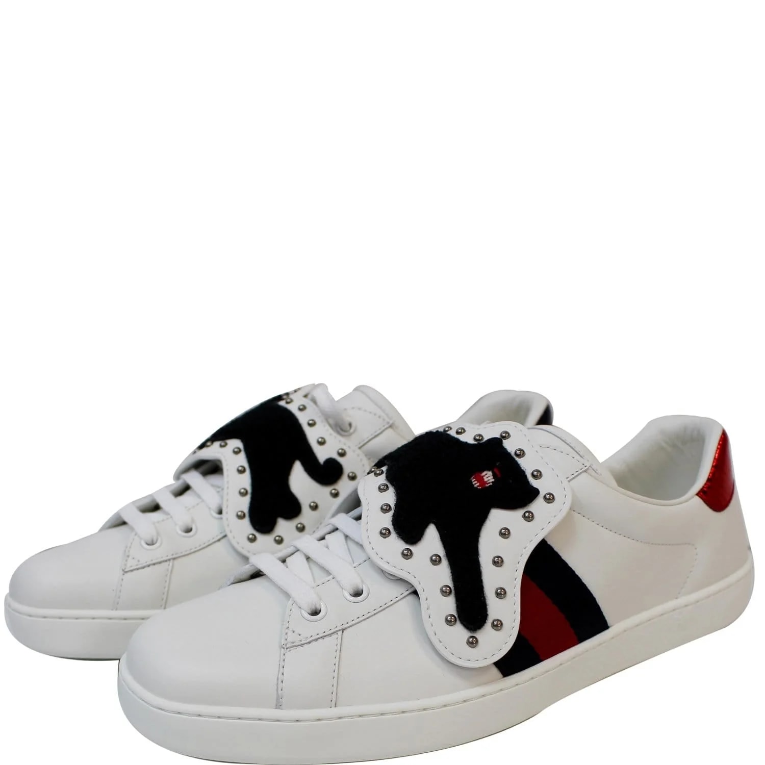 Gucci — Gucci Ace Low-Top With Removable Patches 477107 US 9 — Sneaker — resale