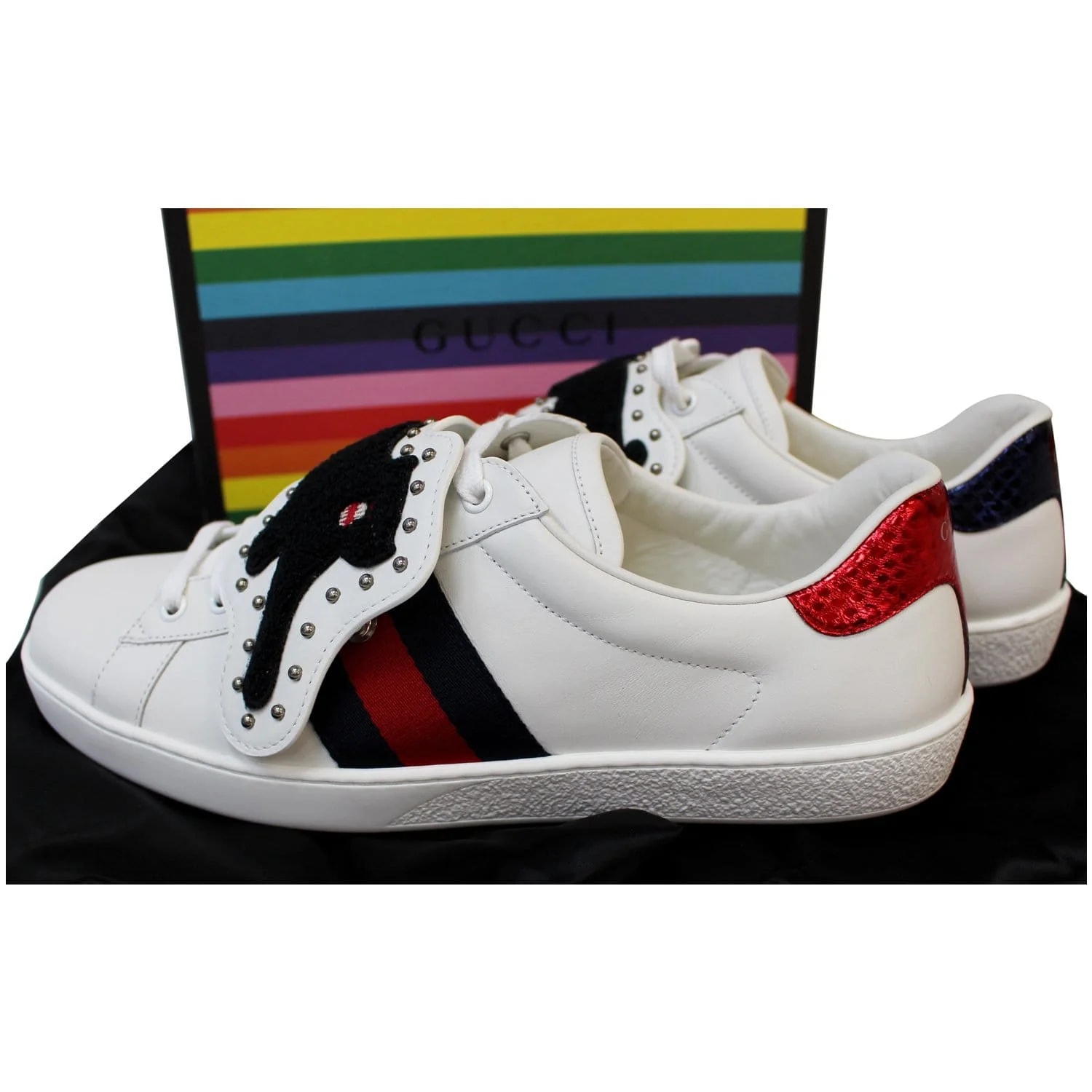 Gucci Ace Low-Top With Removable Patches 477107 US 9 2