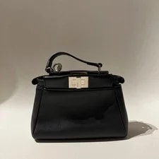 Auth Fendi Micro Peekaboo Flower Crossbody W/ Strap Japan 2