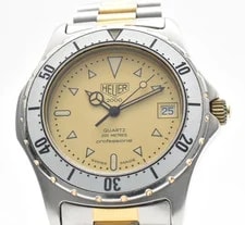 Heuer — [EXC+5] Heuer (Pre-Tag) 38mm Professional 2000 974.006 Gold Dial Japan — Watch — resale