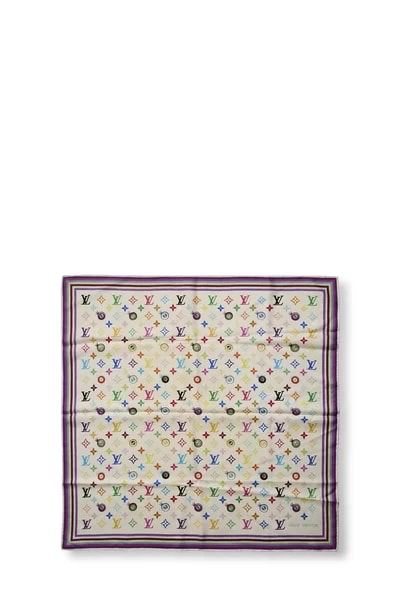 Louis Vuitton — Takashi Murakami X Louis Vuitton Multicolore Scarf — Accessory — resale