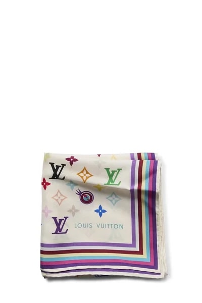 Takashi Murakami X Louis Vuitton Multicolore Scarf 2