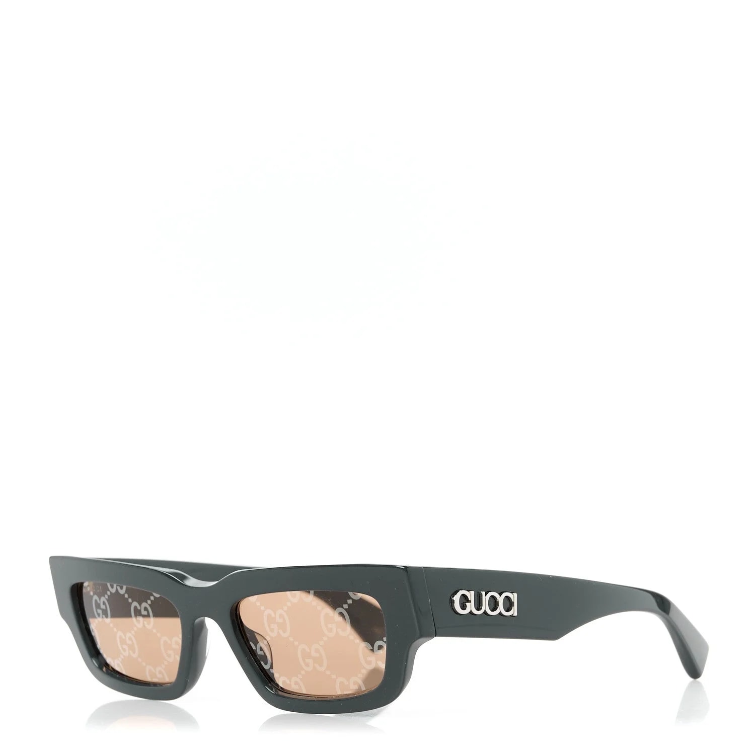 Gucci — Acetate Rectangular Frame Sunglasses GG1838S Dark — Accessory — resale