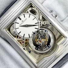 New Jaeger-Lecoultre Reverso Tribute Tourbillon 217.6.H9 31X51MM Platinum B/p 2