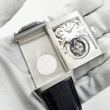 New Jaeger-Lecoultre Reverso Tribute Tourbillon 217.6.H9 31X51MM Platinum B/p 3