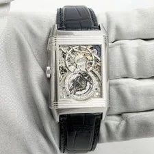 New Jaeger-Lecoultre Reverso Tribute Tourbillon 217.6.H9 31X51MM Platinum B/p 4