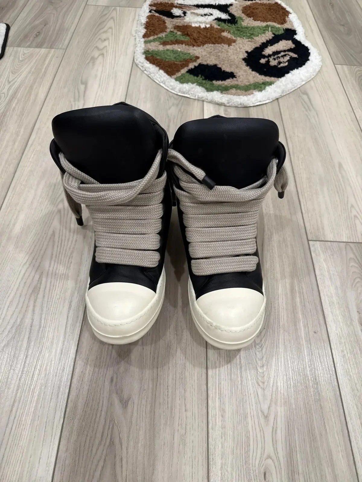 Rick Owens — Rick Owens Hollywood Jumbo Lace Padded High — Sneaker — resale
