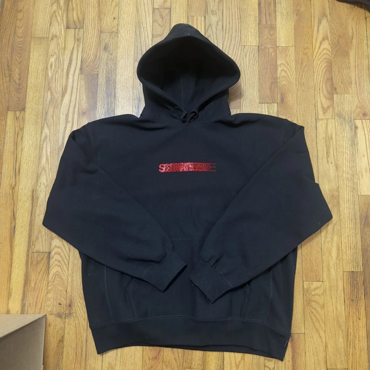 Supreme Swarovski Motion Logo Hoodie XL — streetwear — resale