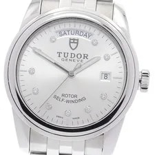 Tudor — Tudor Glamour 56000 Date Day 10P Diamond Silver Dial Auto Watch_933146 — Watch — resale
