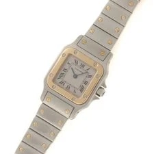 Cartier W20012C4 Santos Galbe SMWatches Silver Dial Steel/K18YG【472】 2