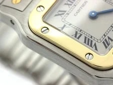 Cartier W20012C4 Santos Galbe SMWatches Silver Dial Steel/K18YG【472】 4