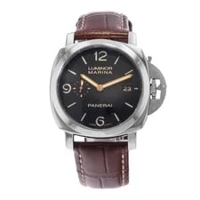 Panerai Luminor Marina 1950 PAM 00618 44mm Black Steel Leather 2014 3