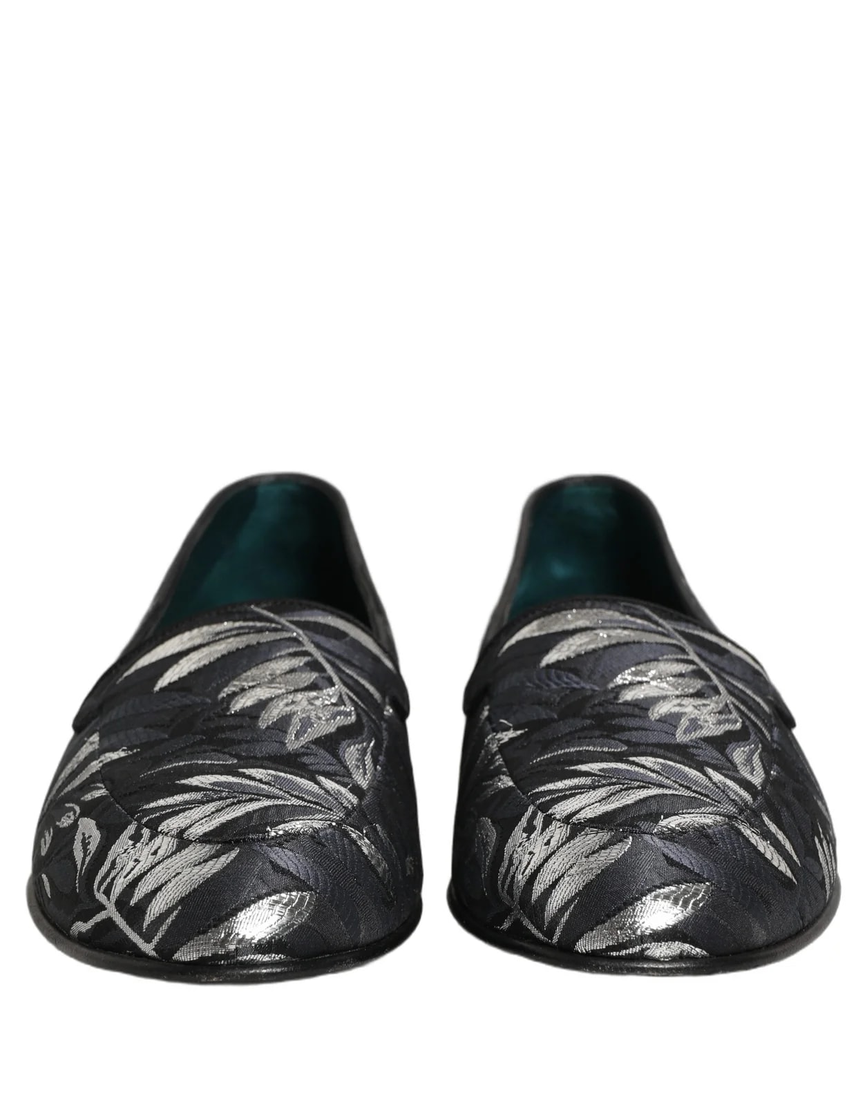 Dolce & Gabbana Leaf Embroidery Dress Loafers Shoes 2