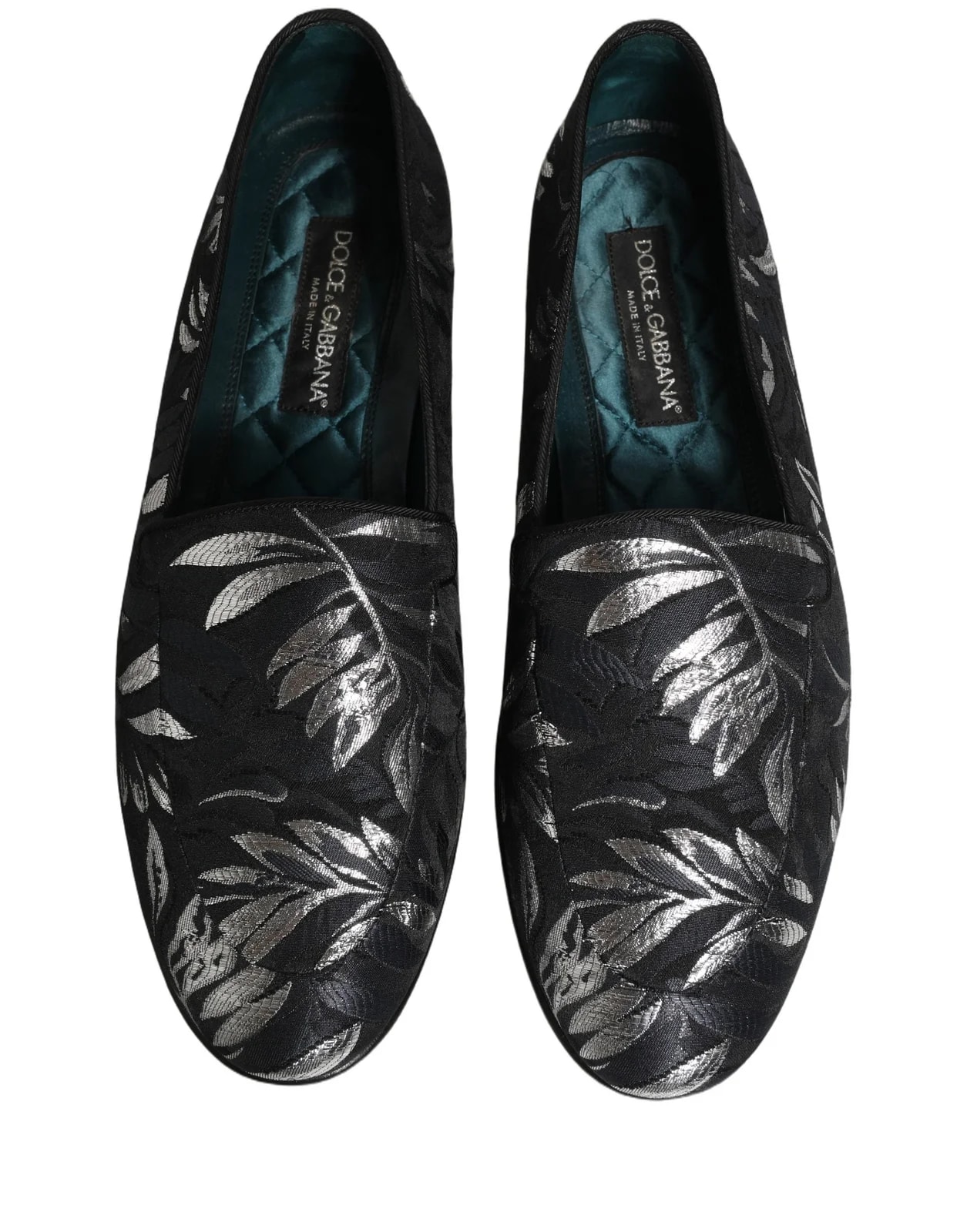Dolce & Gabbana Leaf Embroidery Dress Loafers Shoes 3