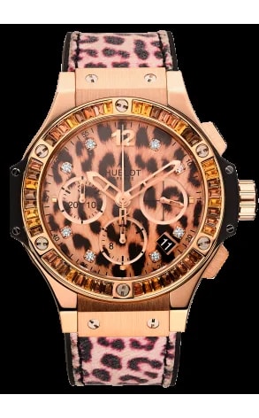 Worldofluxuryus — Hublot Big Bang 41 Mm Leopard 18K Rose Gold & Andalusites Lady's Watc — Watch — resale