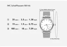 IWC Schaffhausen R814A Silver Dial Date 35mm Auto Z398 2
