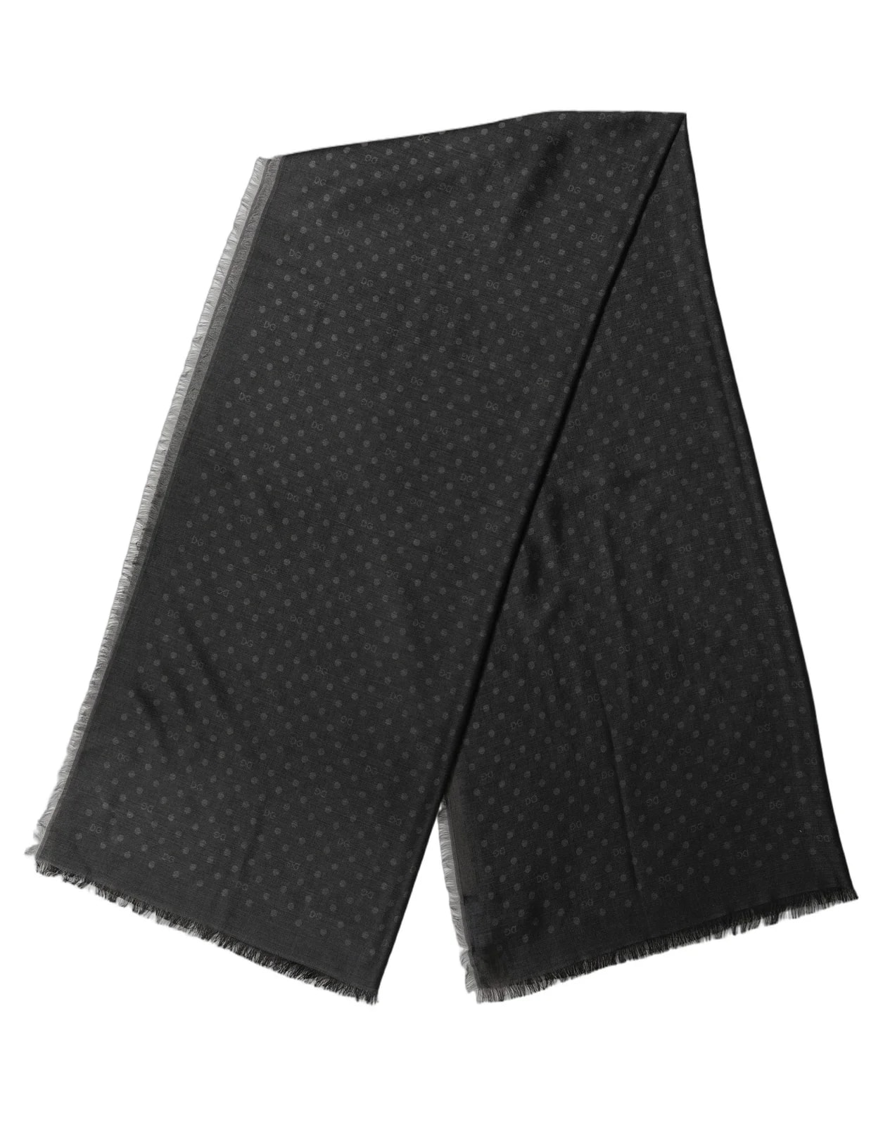 Dolce & Gabbana Polka Dot Fringe Shawl Lace Stole 2