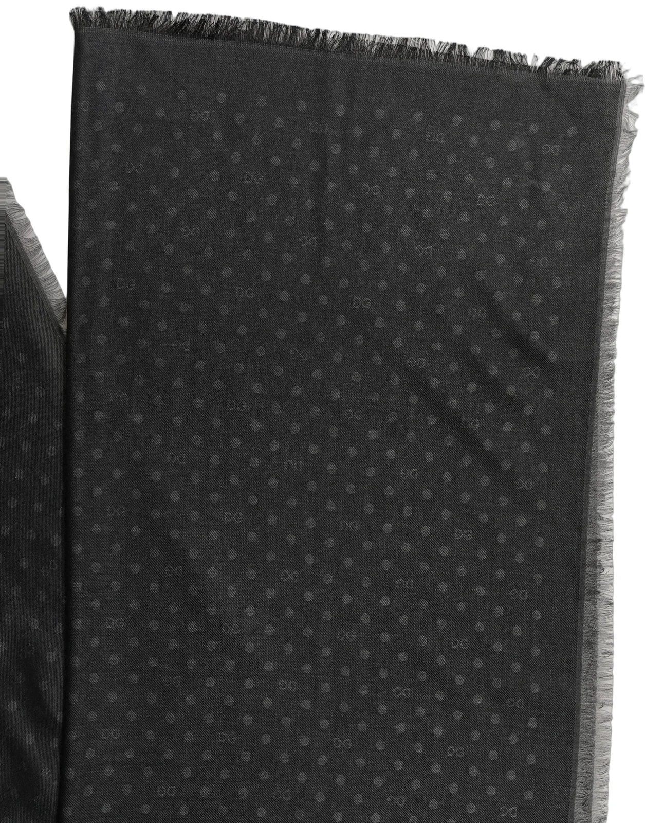 Dolce & Gabbana Polka Dot Fringe Shawl Lace Stole 3