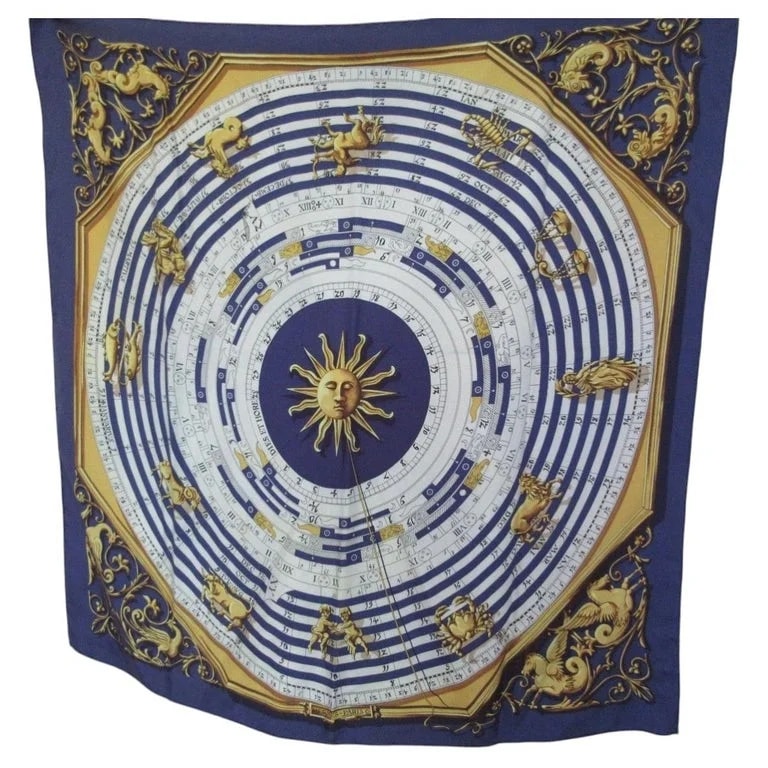 Hermès — Hermès Paris Scarf Dies et Hore By F. Faconnet 90 Cm — Accessory — resale