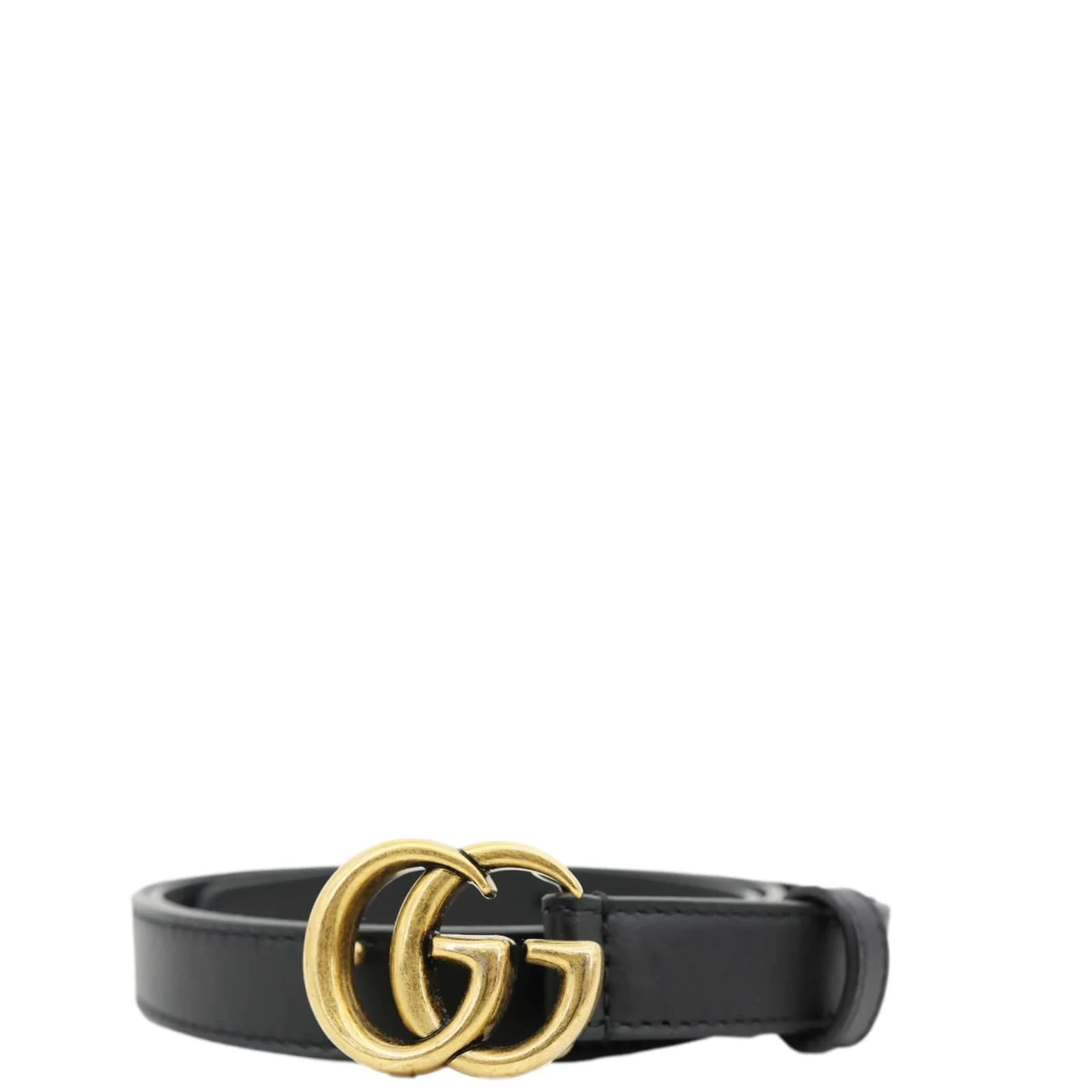 Gucci — Gucci Slim Double G Buckle Belt Size 95/38 409417 — Accessory — resale