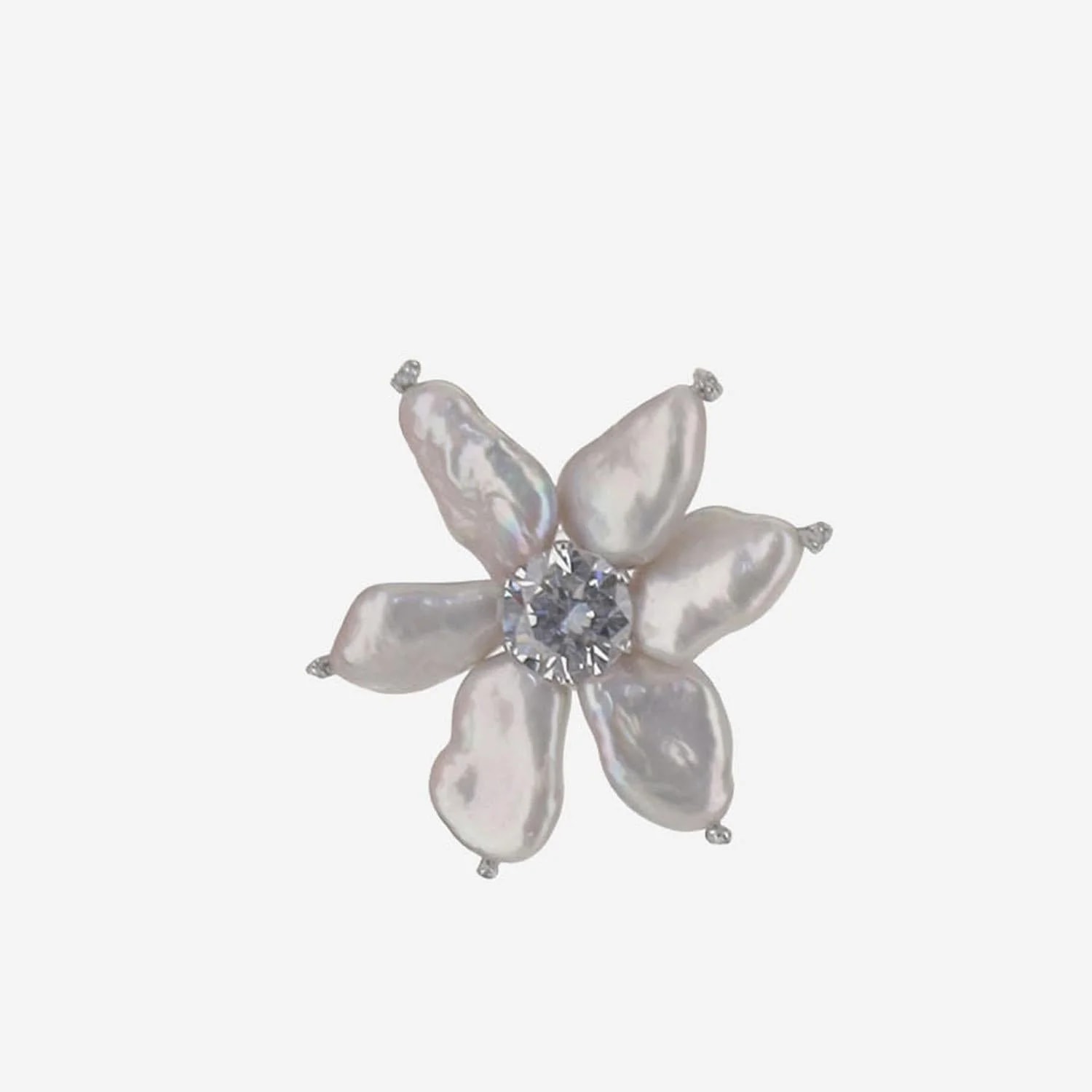 Mela Flower Motif — Pearls/metal 2