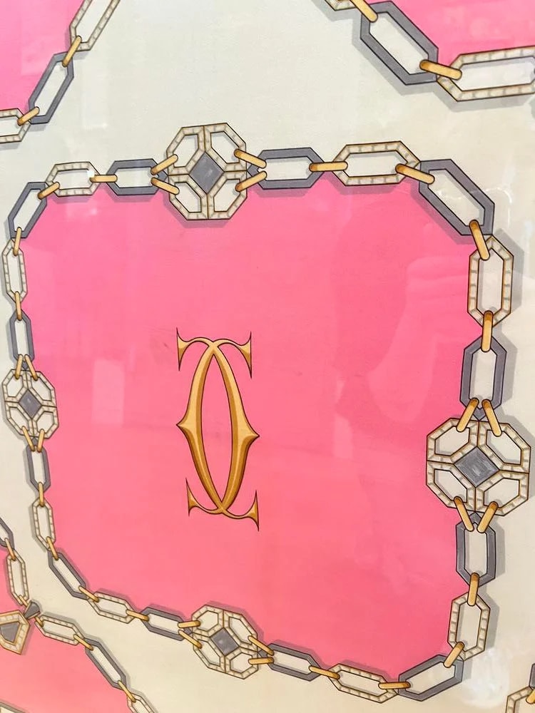 Cartier Chain Link Scarf Framed 2