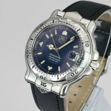 Tag Heuer — TAG Heuer 6000 Series WH5213-K1 Date Navy Dial Automatic — Watch — resale