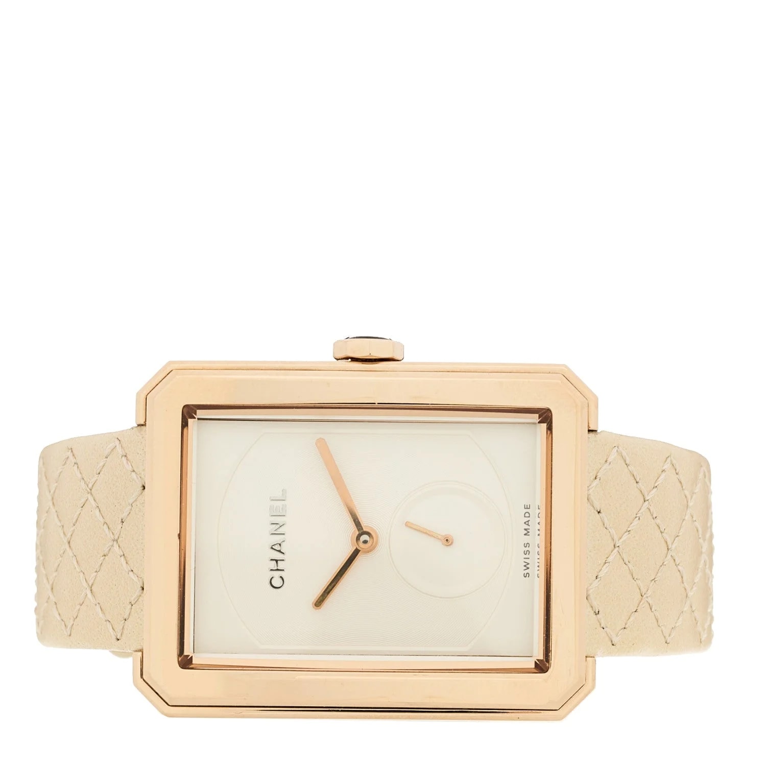 18K Beige Gold Calfskin 29mm Boy-Friend Manual Winding Silver 2